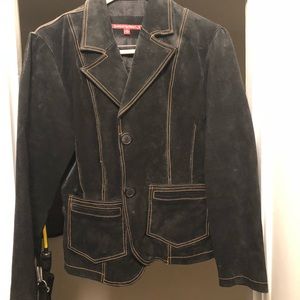 XL women’s JENNYFER J suede leather jacket
